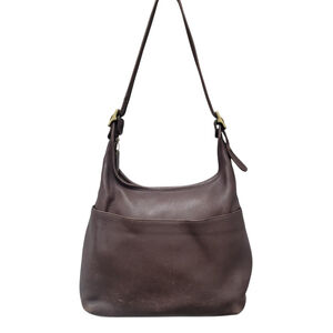 Coach Vintage Women's Brown Genuine Leather Shoulder Bag D2P-9058